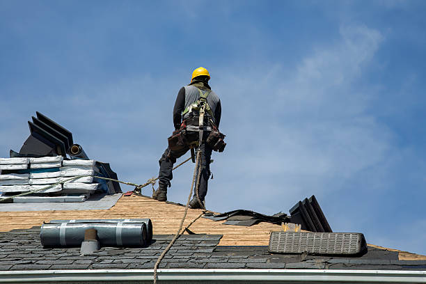 Professional Gutter Installation technician working in Big Timber, MT